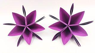 Easy Paper FLOWERS ️ How to make a paper flower