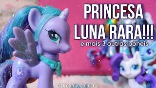 Review Mini Luna RARA + Rainbow Dash G4 Rarity e Trixie G4.5  Adult Collector