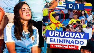 URUGUAY vs COLOMBIA  REACCIÓN a la ELIMINACIÓN de HINCHA URUGUAYA en el estadio *Copa América 2024*