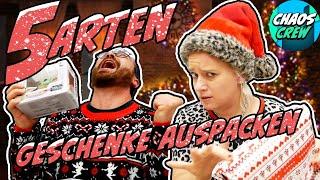 5 ARTEN VON GESCHENKE AUSPACKEN Chaos Crew mit Eva und Donny