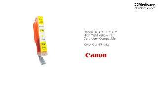 Canon G G CLI 571XLY High Yield Yellow Ink Cartridge Compatible CLI 571XLY