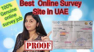 Free Online Survey Site and Earn Money UAE  Part time job with proof  work from Home #yougov