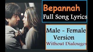 Bepannah - Title Song Lyrics   Video Song  Original Soundtrack  Rahul Jain & Roshni Shah