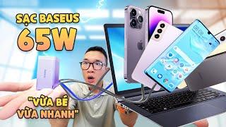 Sạc GaN là gì? Tại sao củ Baseus 65W sạc nhanh cho cả iPhone Android và Laptop mà “bé” thế này?