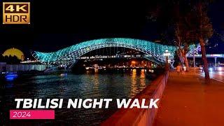 【4K】 Night Walk in Tbilisi Tour 2024