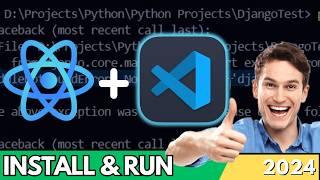 How to Run ReactJS App in Visual Studio Code  Install React VSCode