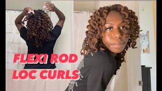 How I curl my locs  Flexi Rods + Take down