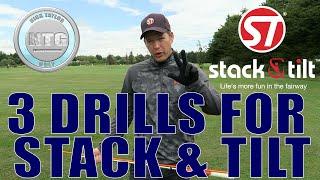 3 drills for Stack & Tilt  Golf Tips  Lesson 14