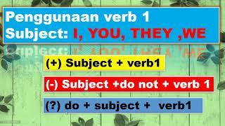 # BAHASA INGGRIS # PENGGUNAAN VERB 1 and VERB SES#-IIK GURU SD#