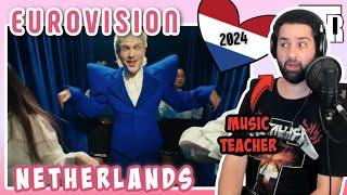 Netherlands Eurovision 2024 Reactionalysis - Music Teacher Analyses Europapa by Joost Klein reaction