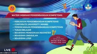 Webinar Perencanaan Pengembangan Kompetensi ASN di Lingkungan Perguruan Tinggi Negeri