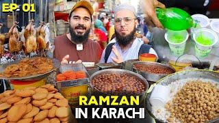 Ramzan in Karachi  Ep 01  Street food of Burns road  Ft Saqib Mobeen Halal Vlogger