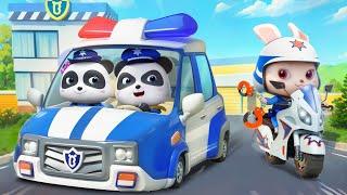 Super Police Patrol Team  Police Chase  Police Car  Nursery Rhymes & Kids Songs  BabyBus