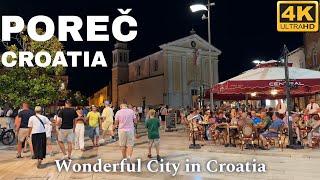 Poreč Croatia Summer Walking Tour 4K UHD