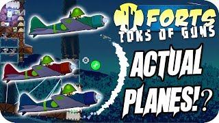 Forts Multiplayer 4v4 Gameplay Crazy Actual Planes In Forts