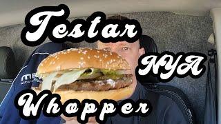 Testar Nya Whopper från Burger King