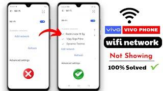 Solved Vivo Mobile Wi-Fi Network Name Not Showing Issue 2024  Not Detecting WiFi Network Name