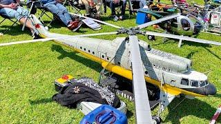 WORLD´S LARGEST RC SCALE MODEL HELICOPTER EVENT IN BELGIUM IN MAY 2023  LARGE WALK AROUND 