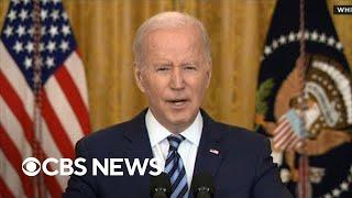 Biden addresses Russias invasion of Ukraine  Special Report