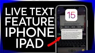 How to use Live Text Feature on iPhone iPad iOS15 #livetext