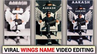 Wings Image Name Video Editing  Wings Name Art Video Editing