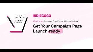 How To Get Your Tech and Innovations Campaign Page Launch-Ready