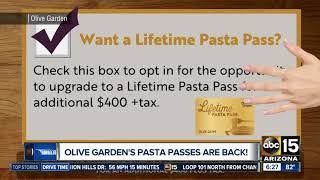 Olive Gardens Pasta Pass is back