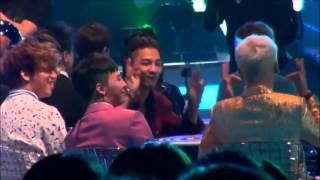 Fancam MAMA 2015 BIGBANG reaction to iKON Rhythm Ta