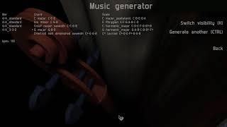 Tunes by Joosts Procedural Music Generator work-in-progress