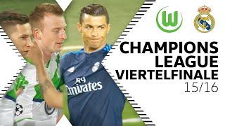 Wölfe besiegen Ronaldo Bale & Co.  VfL Wolfsburg - Real Madrid 20  CL-Viertelfinale 1516