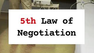 5th Law of Negotiation  Sanjay Singh - The Sales Coach