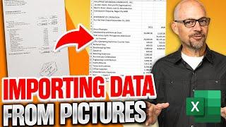 Importing Data from Pictures into Excel - Easy Method