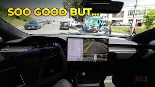 Teslas Full Self-driving Excels But Curbs Remain A Challenge