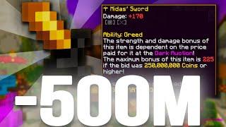 The *NEW* BEST SWORD 250m Midas Hypixel Skyblock