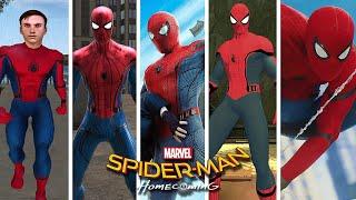 Spider-Man Homecoming MCU Stark Suit Mod Evolution in Spider-Man Games