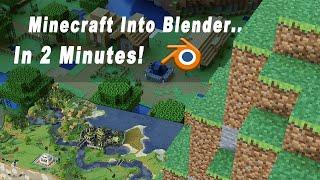 Import Minecraft Worlds Into Blender In 2 Minutes