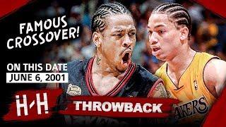 Allen Iverson LEGENDARY Game 1 Highlights vs Lakers 2001 Finals - 48 Pts Crossover On Tyronn Lue