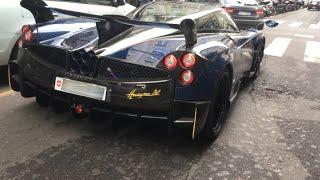The president of FC Inter Steven Zhang in his Pagani Huayra BC in Milan23 millions hypercar