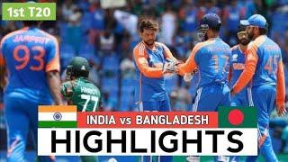 India vs Bangladesh frist t20 match 2024 highlights  ind vs ban frist t20 match full highlights 