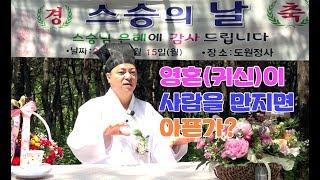 도원道圓대학당 강의 278 영혼귀신이 사람을 만지면 아픈가?