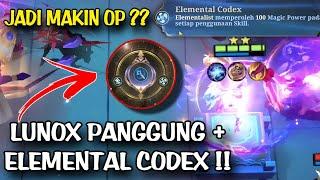 LUNOX PANGGUNG + RUNE ELEMENTAL CODEX JADI MAKIN OVER POWER?? COMBO TERKUAT MAGIC CHESS SEKARANG??