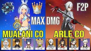 F2P Mualani C0 Best Team & Builds & Arle C0 Spiral abyss Floor 12 Genshin impact