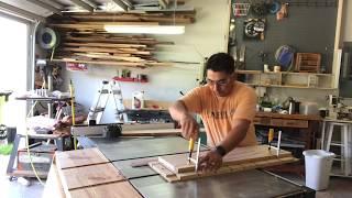 Make a straight edge using a jig and Microjig MATCHFIT dovetail clamps