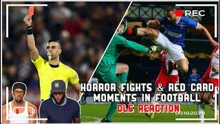 Horror Fights &  Red Card Moments in Football  DLS Reaction