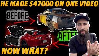 He wants to delete his channel after making $47000 on one video?  Motion Auto TV interview.
