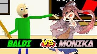 M.U.G.E.N. Battles  Baldi vs Monika  Baldis Basics vs Doki Doki Literature Club