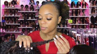 ASMR  ‍️Hair StoreBeauty Supply Store Roleplay  Relaxed Afro Hair  4A4B4C Hair