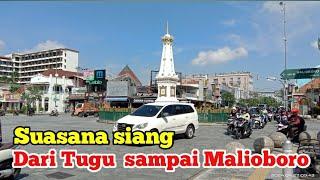 Suasana  dari tugu ke Malioboro sampai nol kilometer Yogyakarta