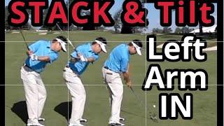 STACK & TILT LEFT ARM IN Charlie Wi Mike Bennett & Young Gormanator #stack #golfswing #stackandtilt