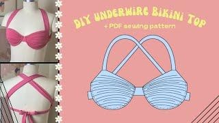 DIY Gathered Underwire Bikini Top  Juliet Top  Edgewater Avenue